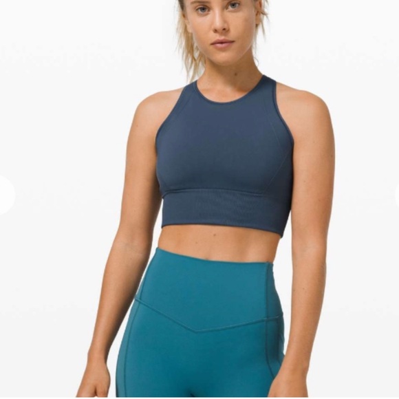 Lululemon Athletica Ebb to Train Sports Bra size 8 Iron Blue - Picture 1 of 7